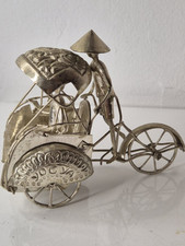 FIGURINES DE POUSSE POUSSE EN ARGENT ANNÉES 1930 INDONÉSIE JAYAKARTA 800