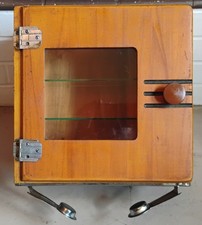 Medical Sterilizer Cabinet Apothecary Barber Mercantile Wood ANTIQUE