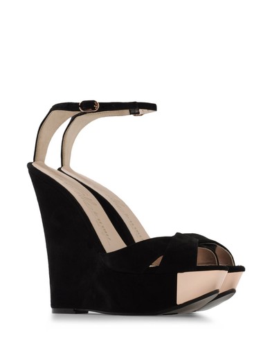 Silla black suede platform - silla,