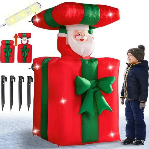Père noël gonflable - père, 152cm