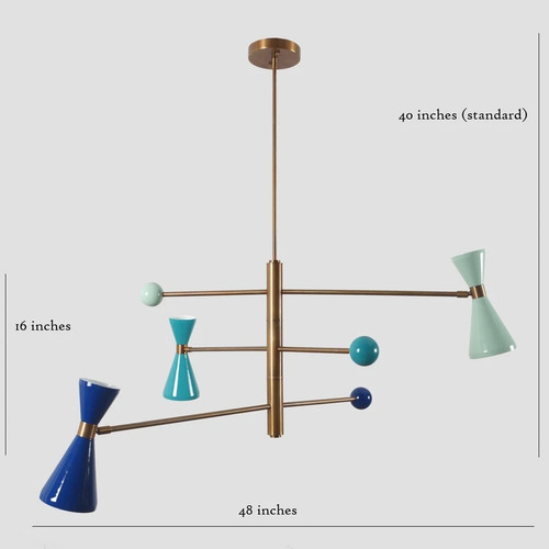 Luminaire lustre spoutnik - lustre, 3
