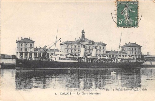 Cpa calais gare maritime - cpa, 62