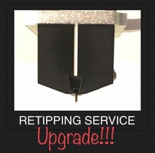 Denon DL103 103R Moving Coil Cartridge Nude Swiss Black 3x.65 Diamond RETIPPING