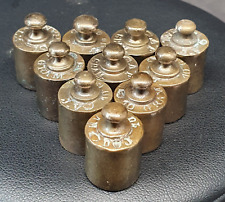 1 ANCIEN POIDS DE BALANCE 10 G GRAMMES EN LAITON   BRONZE REF #33