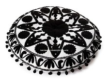 Coussin Ronde Brodé Pour