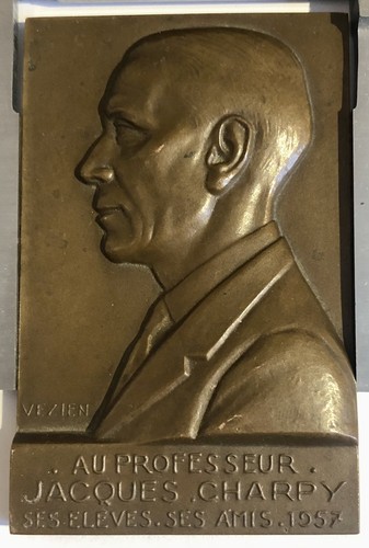 Médaille plaque bronze - plaque, en
