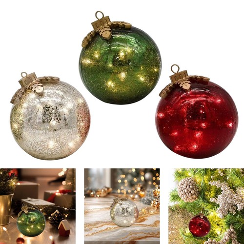 Boule noël lumineuse - boule,