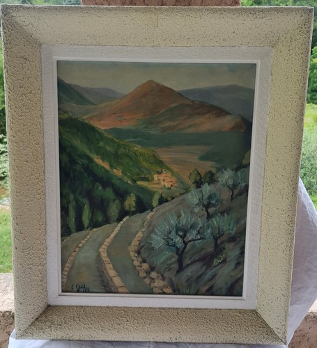 Tableau huile sur toile - , signé