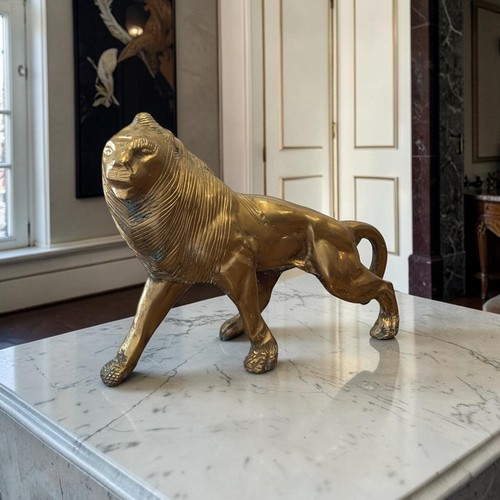 Sculpture lion bronze - sculpture, en