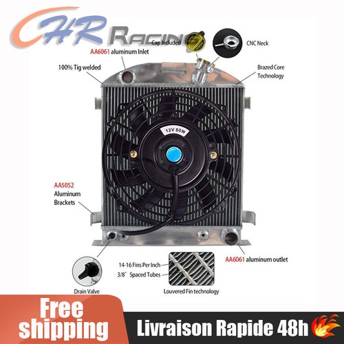 Rows aluminum radiator - aluminum,