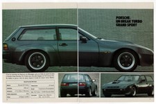 PORSCHE 924 Turbo Wagon vintage original 2-pages print article Break Gunter Artz