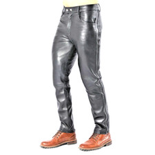 Pantalon homme en cuir