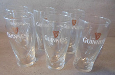 6 Verres à biére Guinness 25
