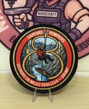 écusson à scratch, sapeurs