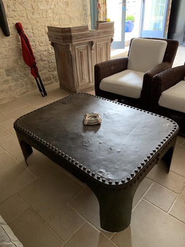 Table basse fer - , cuve