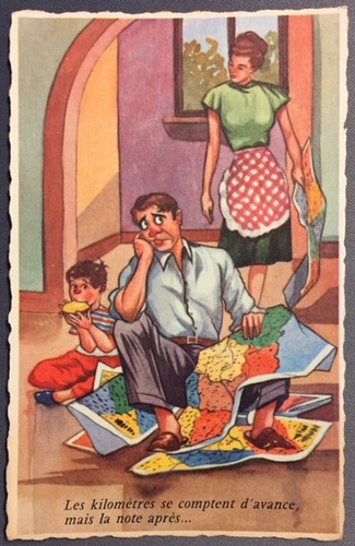 Carte postale humoristique - carte,