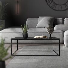 Table basse noir mat