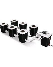 Systeme Hydroponique RDWC ,1RESERVOIR + 6 POTS DE CULTURES