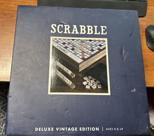 Scrabble deluxe vintage - scrabble,