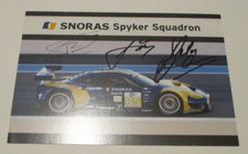 LE MANS 2008 Du Mans SPYKER C8 LAVIOLETTE SPYKER SQUADRON SNORAS #85 Signed Card