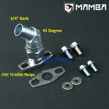 45 Deg 3/4" Barb Turbo Oil