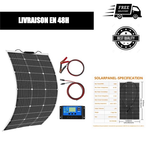 Kit panneau solaire souple - panneau,