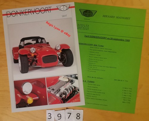Donkervoort s8at prospectus - donkervoort,