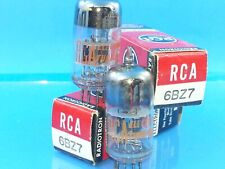 RCA 6BK7B  TUBE MATCH PAIR 1960S BLK PLT NOS NIB SUB WOO MING DA MC34B MB