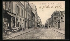 Old postcard Ivry, Rue du Parc 