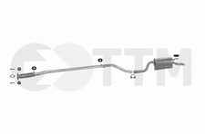 FIAT PUNTO II BERLINE 3/5 PORTES 1.2 1999-2005 Ligne D'échappement Silencieux