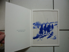 HERGE  /  TINTIN  CARTE DE VOEUX   STUDIOS HERGE  1985 /  SUR PLEXIGLAS