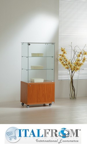 Vitrine avec armoire - vitrine,