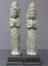 Couple Inséparable Loro Blonyo en Bronze, Bali Indonésie