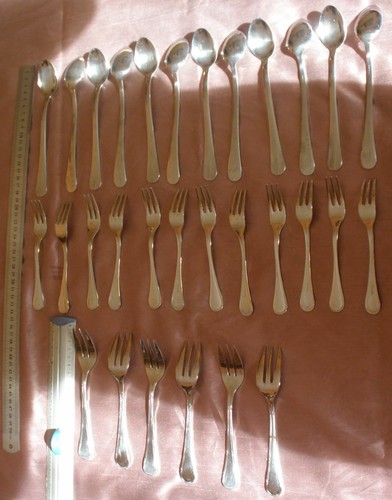 Lot inox fourchettes - inox, 12