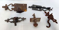 LOT OF 5 HANDMADE 19TH CENTURY FORGER IRON DOOR LATCH