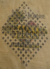 ancien sac toile de jute Saint