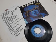 JOHNNY HALLYDAY autographe 45t
