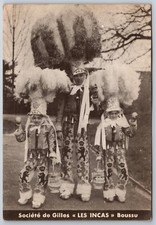 Binche Belgium~Carnival Gilles~Costume w/Ostrich Plume Topper Hat~Kids~Charles V