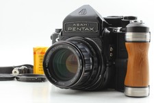 [N MINT w/ Grip ] Pentax 6x7 Mirror Up TTL SMC T 105mm f/2.4 Lens 67 From JAPAN