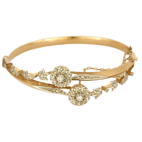 Bracelet jonc ouvrant or - bracelet,