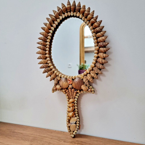 Miroir main vintage en - main,