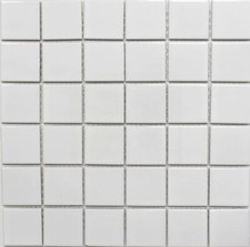 Mosaïque Céramique Blanc