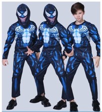 Cosplay Venom Déguisement Enfant Spiderman Costume Carnaval Masque Halloween 