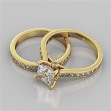 Bague de fiançailles sertie