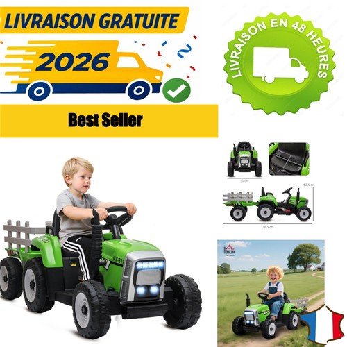 Tracteur électrique enfant