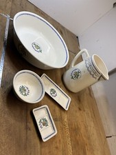 No.1 Antique Toilet Set Jug and Basin + Various LONGWY MANON