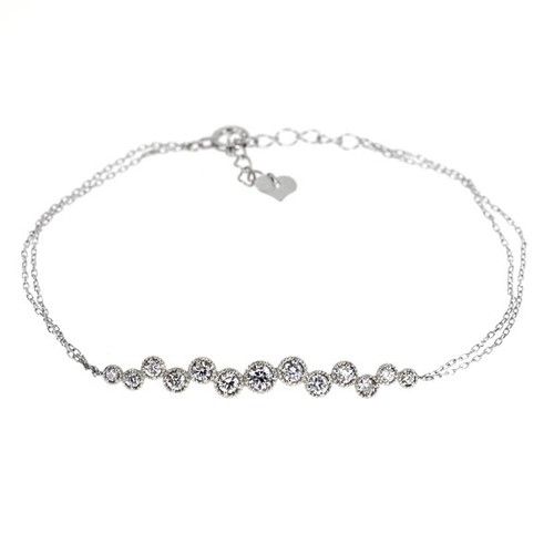 Bracelet diamant k18wg ct - k18wg,