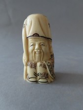 Netsuke  en os. Fukurokuju et
