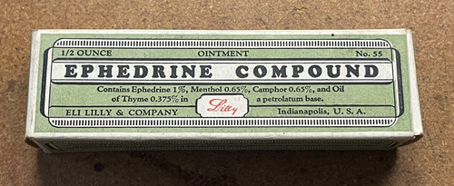 Vtg ephedrine compound - ephedrine,