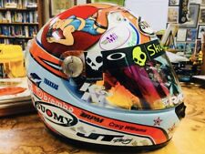 Suomy Motorcycle Helmet Vandal Pin-up L Iridium Multi Color Visor Like New